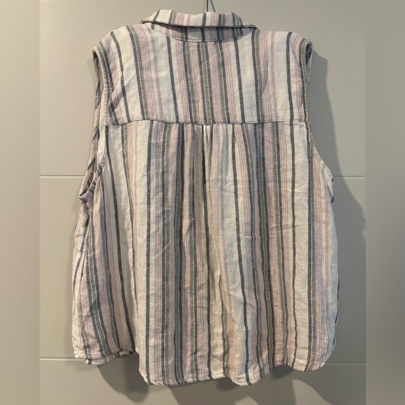 Angels Plaid Button-Up Shirt in Pink and Gray - Picture 2 of 3